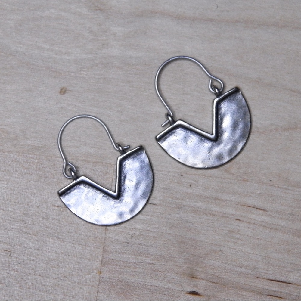 Silver Geometric Earrings